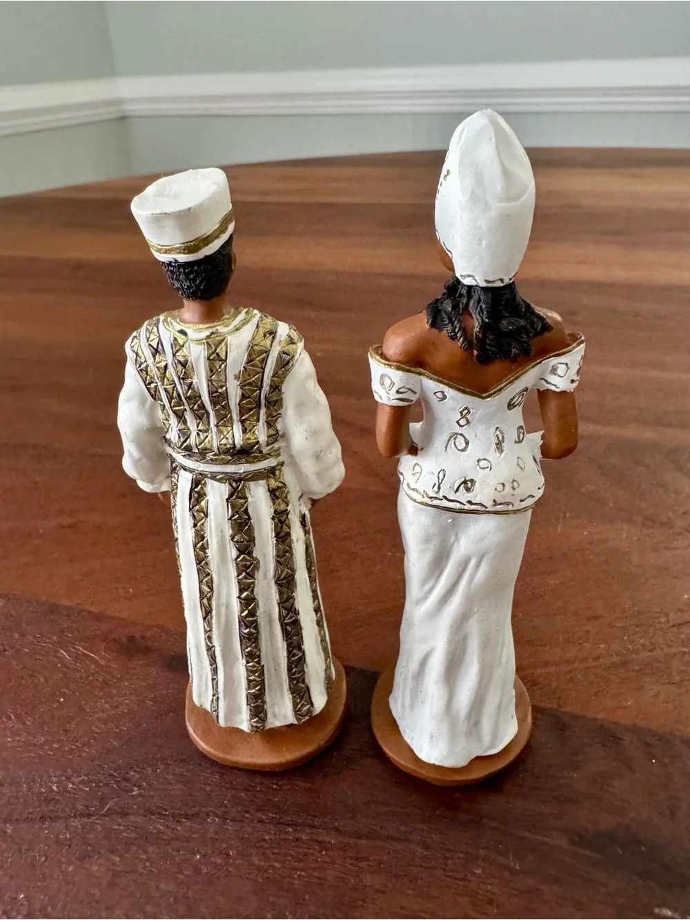 African American Wedding Bride & Groom Figurines Tribal Vintage K's Collection